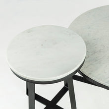 Load image into Gallery viewer, Iseo White Mable Nesting Table