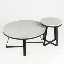 Load image into Gallery viewer, Iseo White Mable Nesting Table