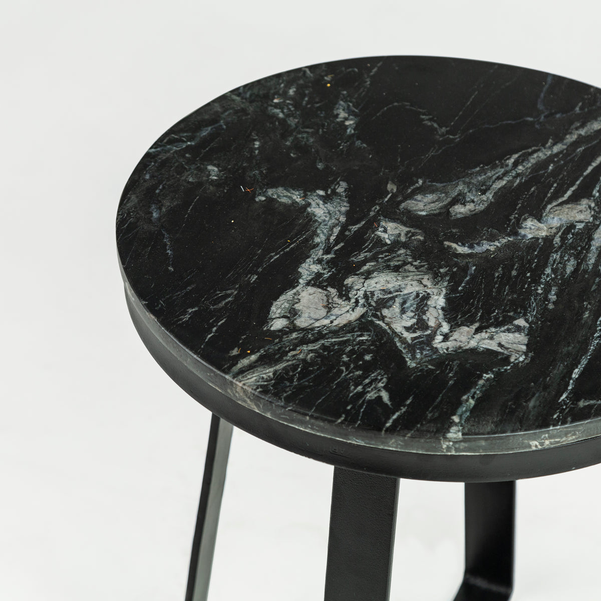 Iseo White Marble End Table