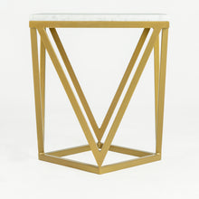 Load image into Gallery viewer, Stella White Marble End Table