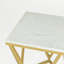 Load image into Gallery viewer, Stella White Marble End Table