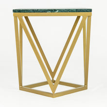Load image into Gallery viewer, Stella Green Marble End Table
