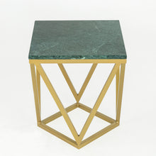 Load image into Gallery viewer, Stella Green Marble End Table