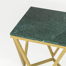 Load image into Gallery viewer, Stella Green Marble End Table