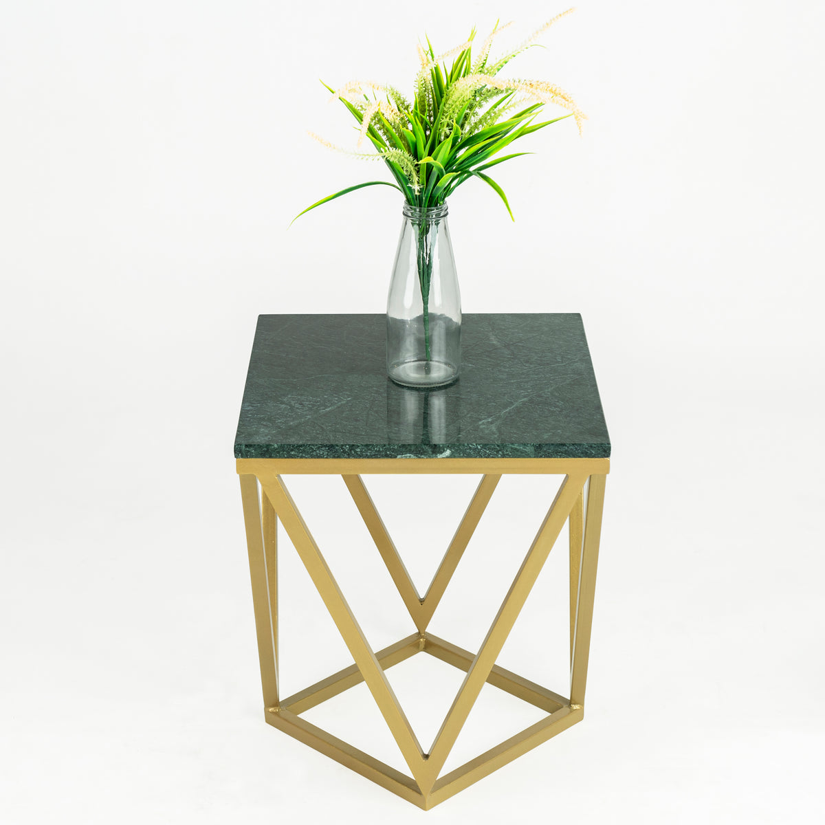 Stella Black Marble End Table