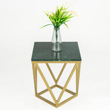 Load image into Gallery viewer, Stella Black Marble End Table