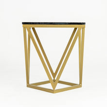 Load image into Gallery viewer, Stella Black Marble End Table