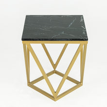 Load image into Gallery viewer, Stella Black Marble End Table