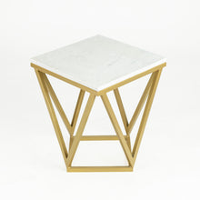 Load image into Gallery viewer, Stella White Marble End Table