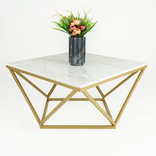 Load image into Gallery viewer, Stella White Marble Coffee Table