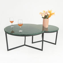 Load image into Gallery viewer, Como Marble Coffee Table With Brass Inlay