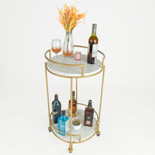 Load image into Gallery viewer, Oro Marble Bar Cart