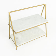 Load image into Gallery viewer, Tasna Marble 2-Tier Server