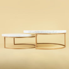 Load image into Gallery viewer, Noir Marble Nesting Servers