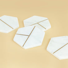 Load image into Gallery viewer, Hexa Marble Coasters