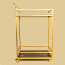 Load image into Gallery viewer, Monch Marble Bar Cart