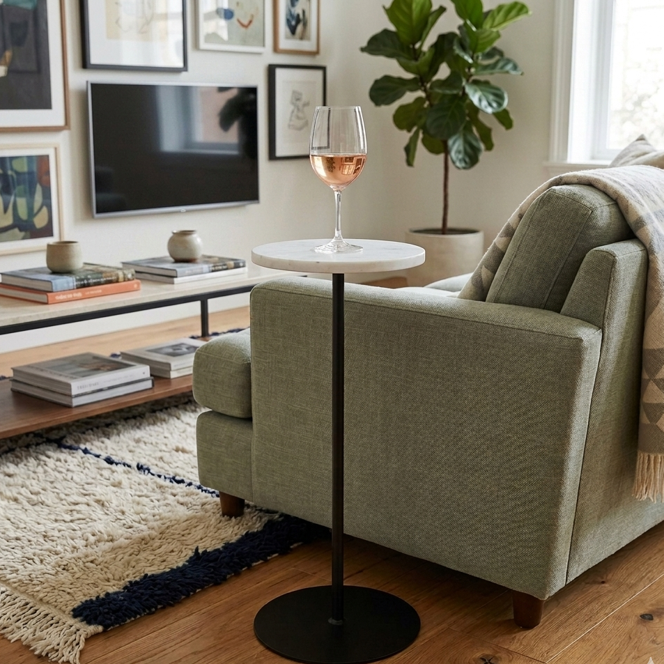 Io Marble Drink Table