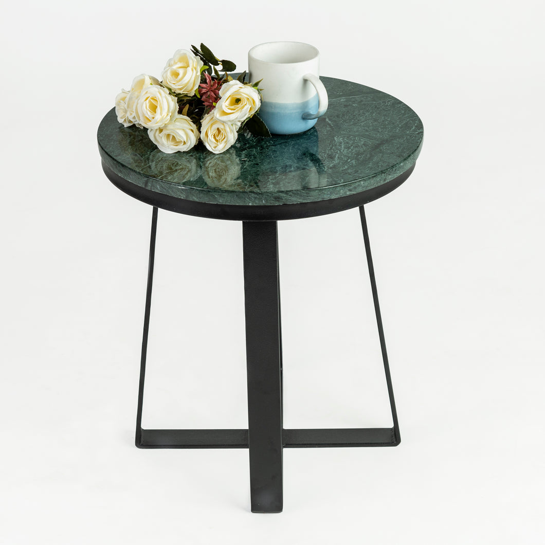 Iseo Green Marble End Table