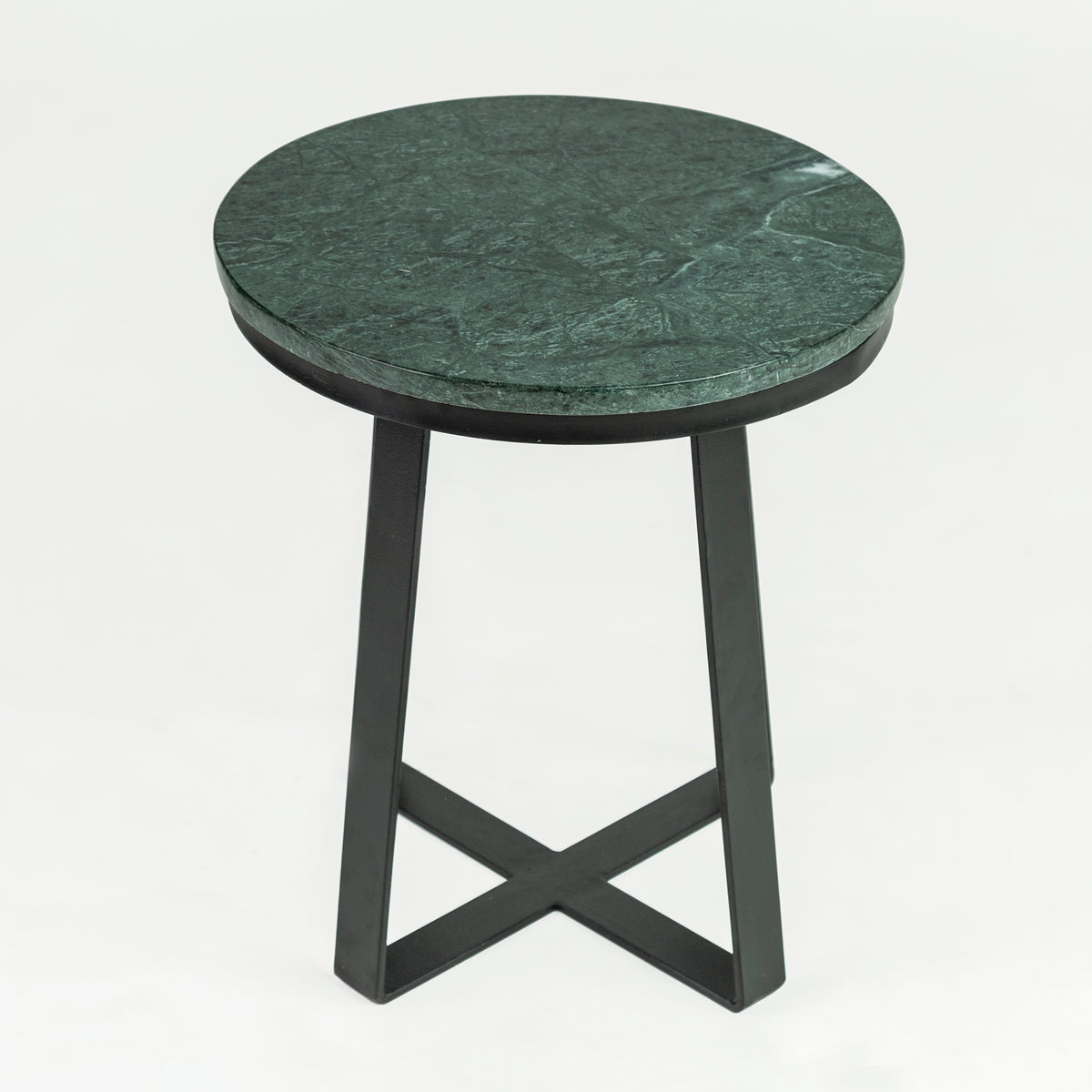 Iseo Green Marble End Table