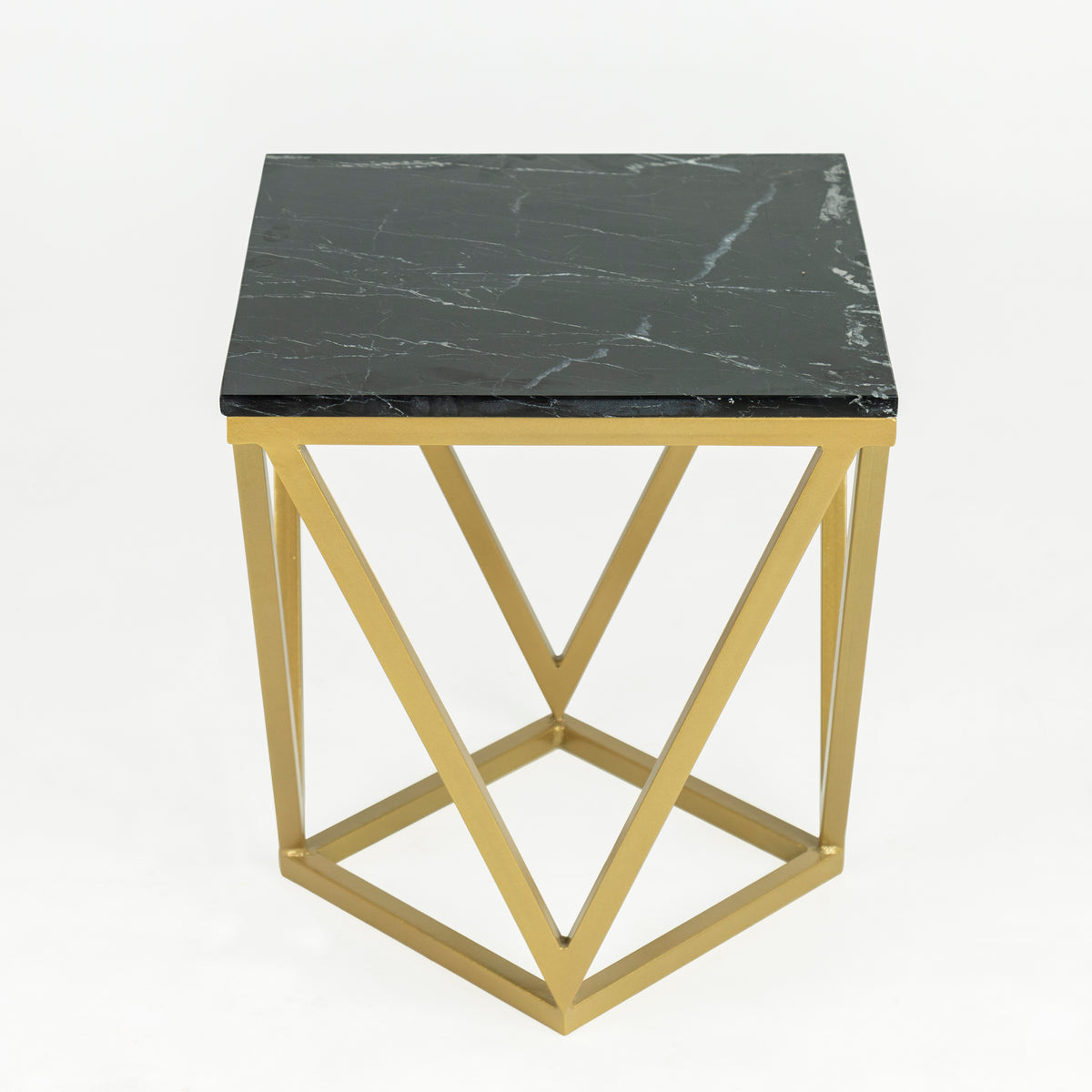 Stella White Marble End Table