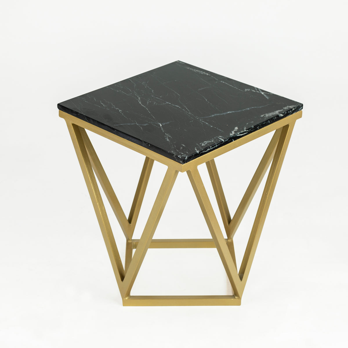 Stella Black Marble End Table
