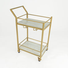 Load image into Gallery viewer, Leopold Marble Bar Cart
