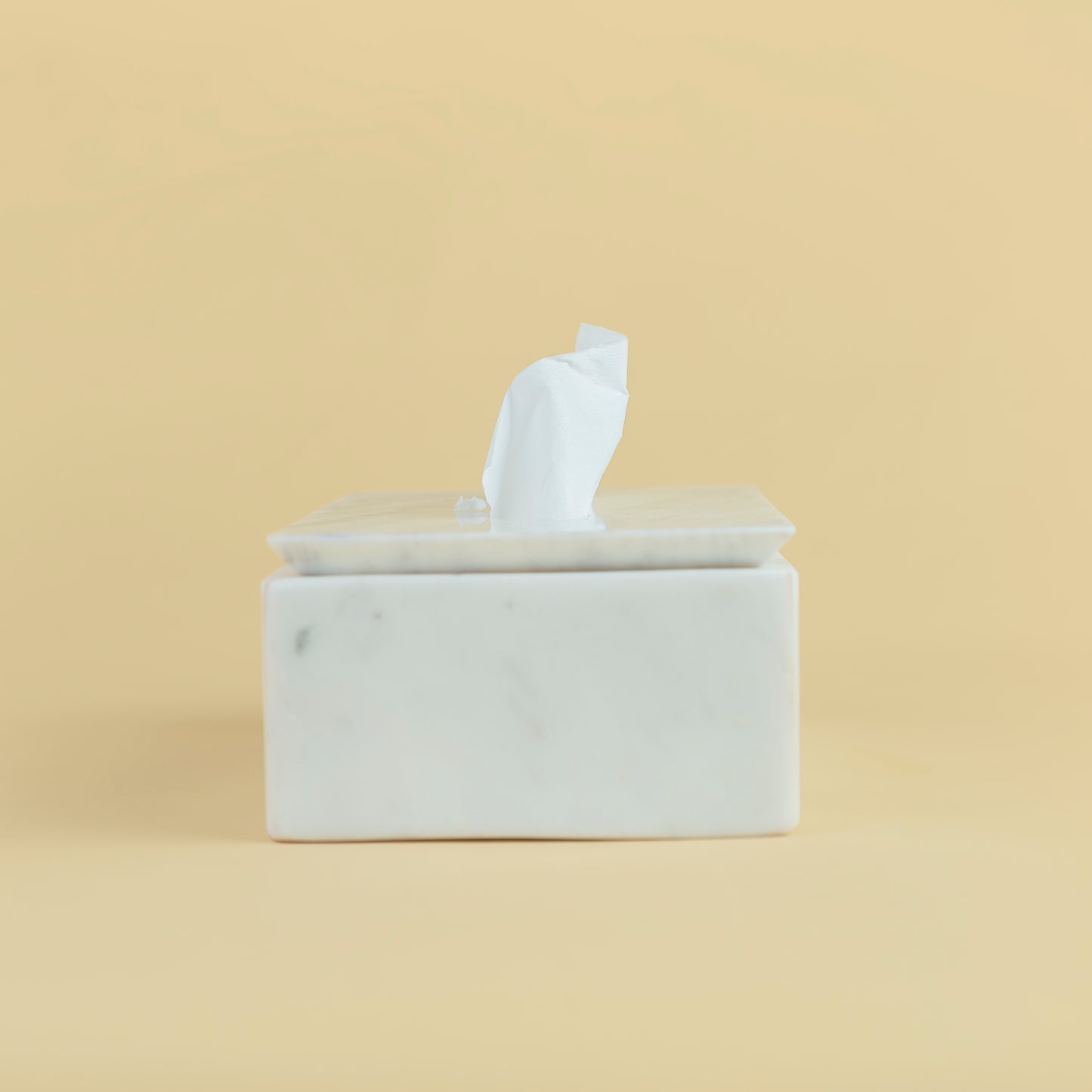 Bianco Marble Tissue Box