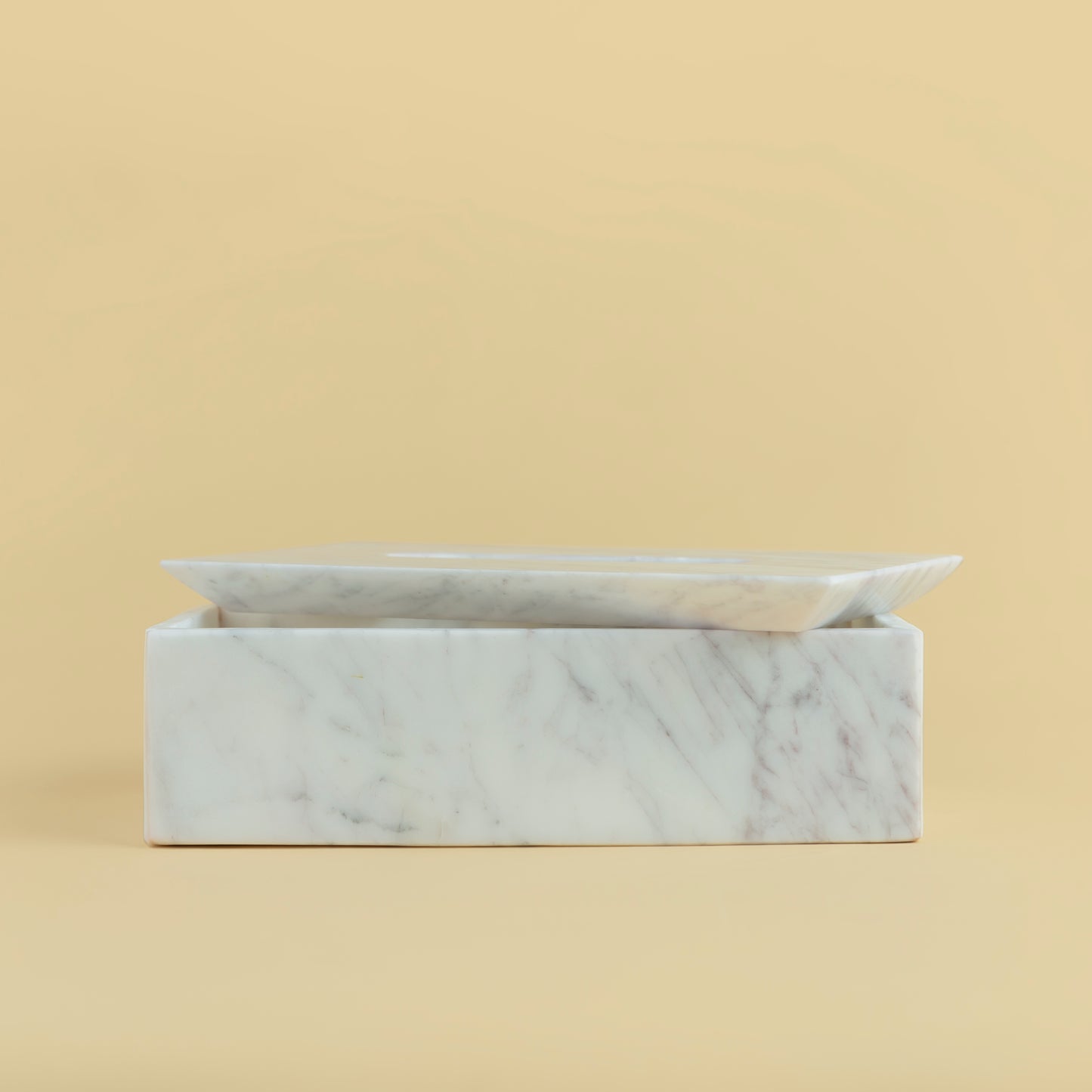 Bianco Marble Tissue Box