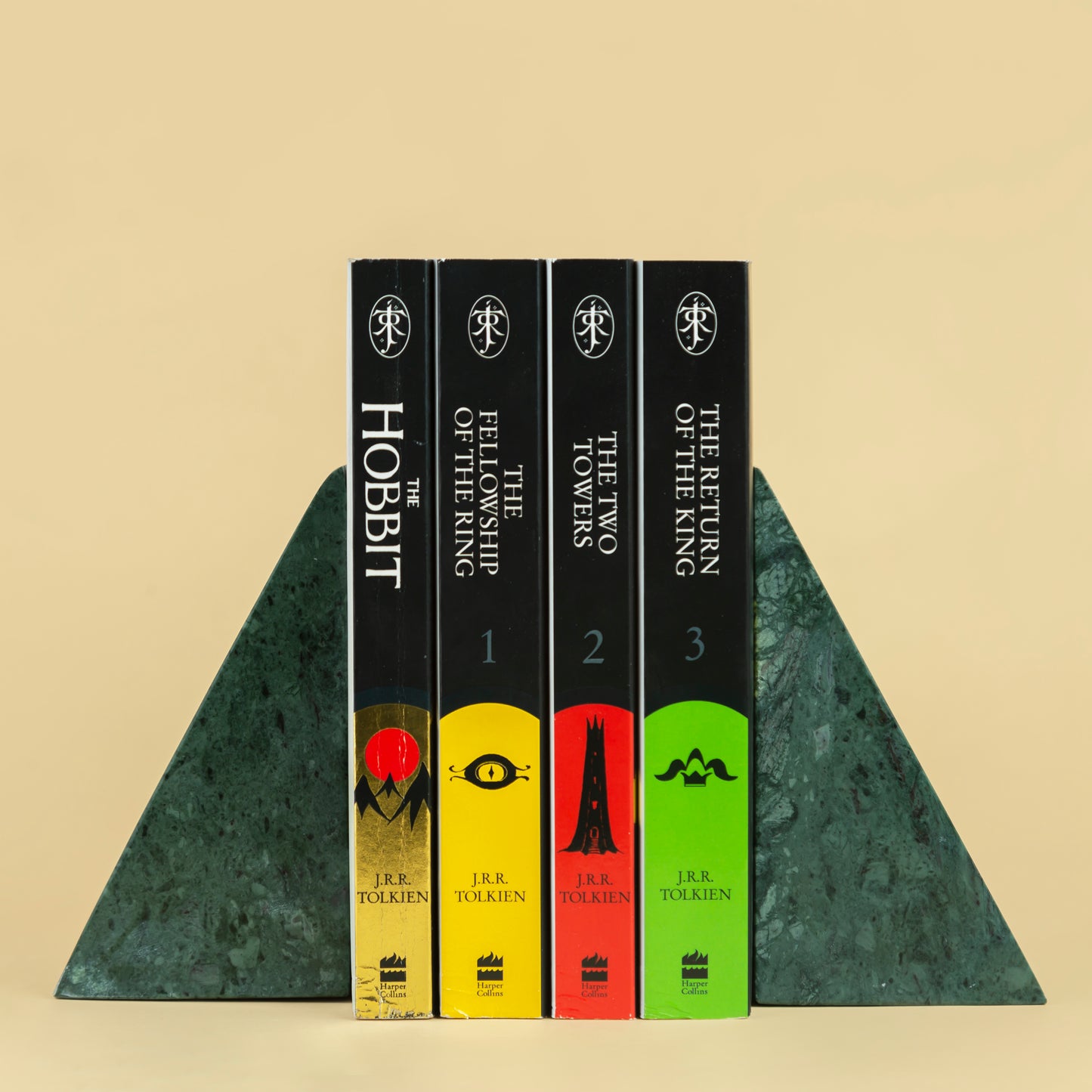 Vial Marble Bookends