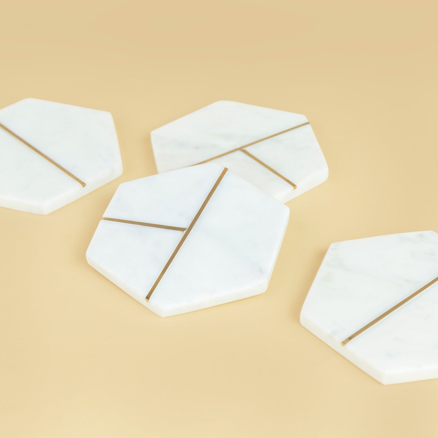 Hexa Marble Coasters