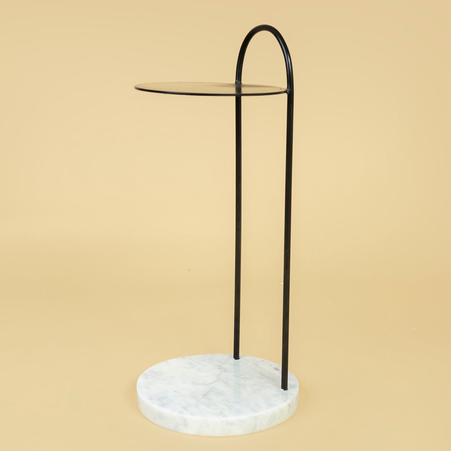 Blanc Marble Drink Table