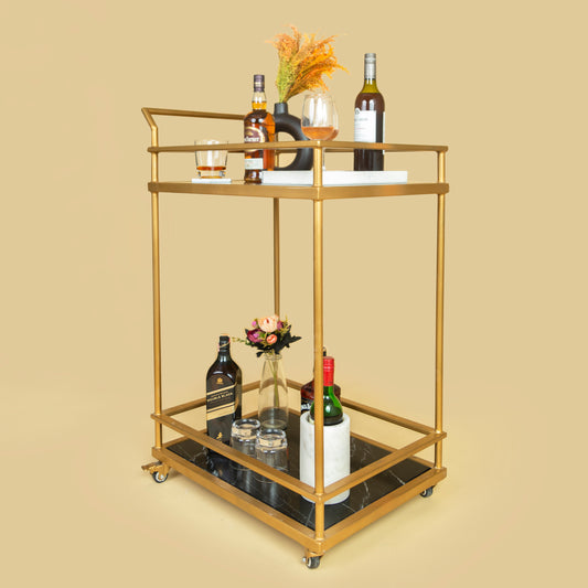 Monch Marble Bar Cart