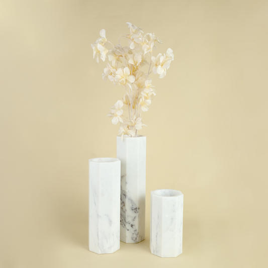 Albris Marble Vase Set-3
